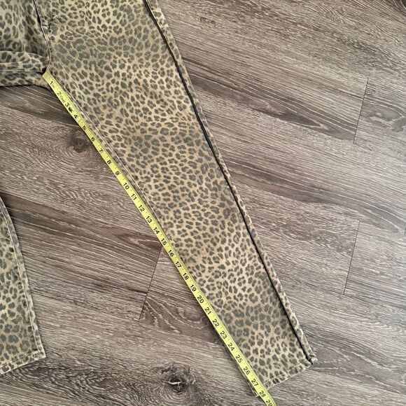 Frame Women's Le Skinny de Jeanne Leopard Jean Side Seam Piping - Picture 5 of 7